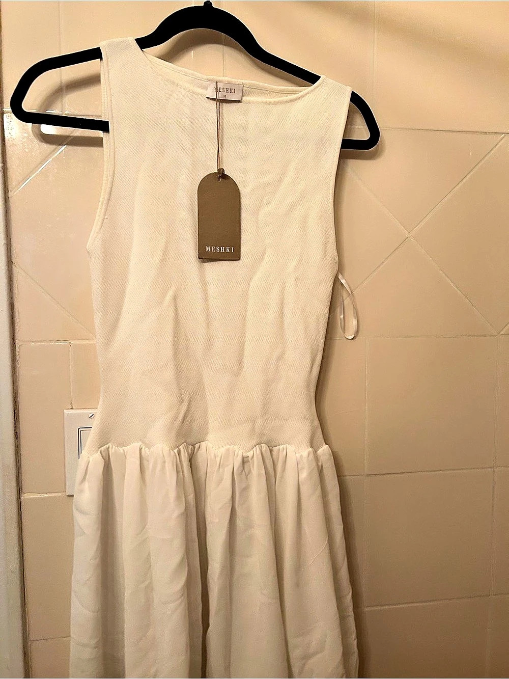MESHКI Mini Dress in White Size XS NWT